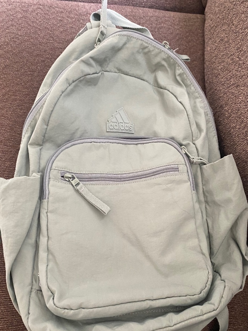 Adidas Sage Green Laptop Backpack School Travel Gym Bag